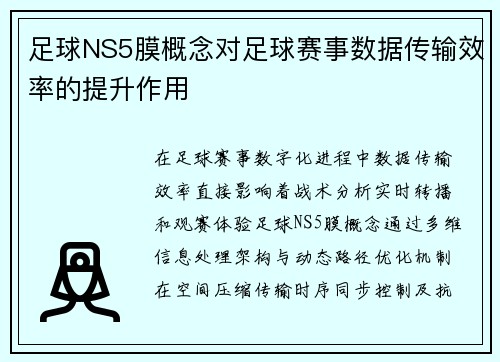 足球NS5膜概念对足球赛事数据传输效率的提升作用